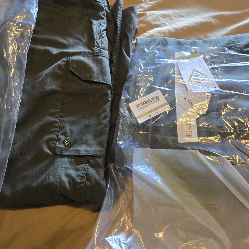 Women's Green First Tactical Cargo Pants